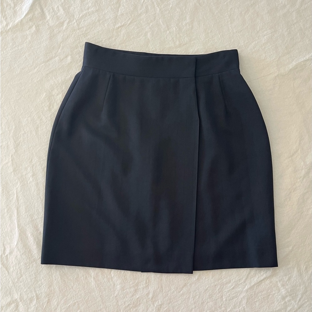 Vintage Valentino VZone Black Mini Skirt size 2 Preppy Academia Collegiate small